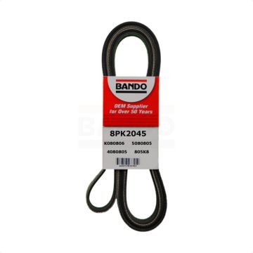 Accessory Drive Belt BAN-8PK2045 For Ford F-350 Super Duty F-250 E-350 Econoline Excursion Club
