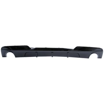 BMW 5 Series F10 2011-2016 Rear Diffuser Dual Outlet M Performance Style Gloss Black