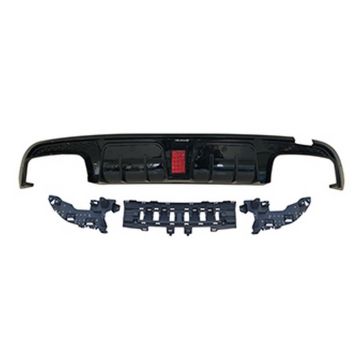 Mercedes Benz C-Class W205 Sedan 2015-2018 Rear Diffuser BBS Style Black