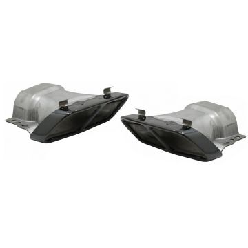 Mercedes Benz CLA250 CLA-Class W117 2014-2019 Quad Exhaust Tips CLA45 AMG Style Black