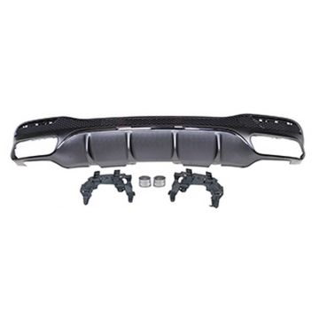 Mercedes Benz GLE-Class W166 SUV 2016-2019 GLE63 AMG Style Rear Diffuser Black