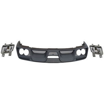 Ford Mustang 2015-2017 Rear Diffuser With Dual Exhaust Tips GT350 Style Matte Black