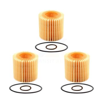 Engine Cartridge Oil Filter (3 Pack) For Toyota Corolla Matrix C-HR Prius Pontiac Vibe V K56-100055