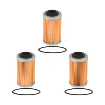 Engine Cartridge Oil Filter (3 Pack) For Cadillac Chevrolet CTS Camaro Colorado SRX GMC K56-100056