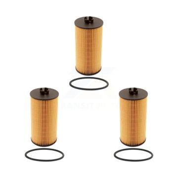 Engine Cartridge Oil Filter (3 Pack) For Ford F-350 Super Duty F-250 E-350 Excursion Club K56-100058