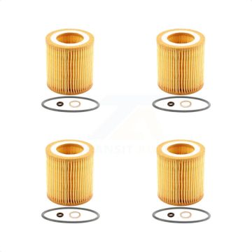 Engine Cartridge Oil Filter (4 Pack) For BMW X5 X3 328i xDrive X1 323i 320i 335i X6 128i K56-100106