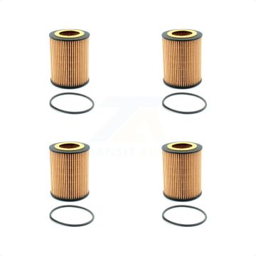 Engine Cartridge Oil Filter (4 Pack) For Volvo XC60 XC90 XC70 S60 Land Rover LR2 S80 V60 K56-100115