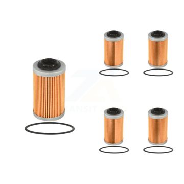Engine Cartridge Oil Filter (5 Pack) For Cadillac Chevrolet CTS Camaro Colorado SRX GMC K56-100118