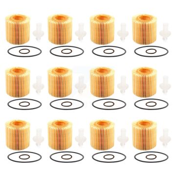 Engine Oil Filter (12 Pack) For Toyota RAV4 Camry Lexus Highlander Sienna Tacoma RX350 tC K56-100255