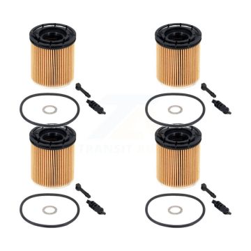 Engine Cartridge Oil Filter (4 Pack) For Hyundai Kia Tucson Elantra Kona Venue Santa Fe K56-100509
