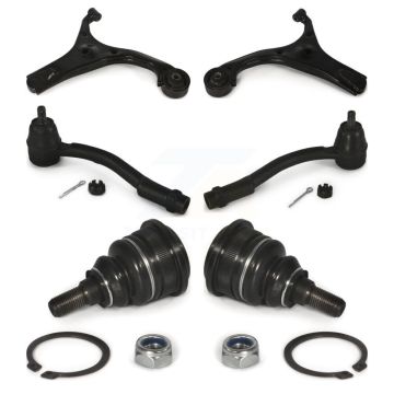 Front Control Arm With Tie Rod End Ball Joint Kit (6Pc) For 2006 Hyundai Accent Hatchback K72-101284