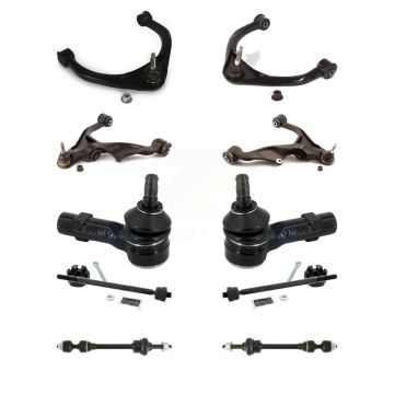 Front Left Right Lower Upper Control Arms Ball Joints Tie Rods Link Sway Bar Kit (10Pc) For K72-1016