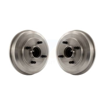 Rear Brake Drums Pair For 2000-2008 Ford Focus Wheel Bearing Included K8-101890