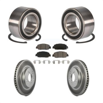 Front Wheel Bearing Coated Disc Brake Rotors And Ceramic Pads Kit For Honda Accord KBB-118133
