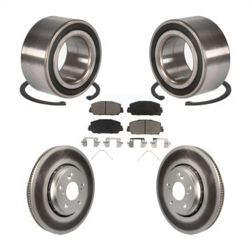 Front Wheel Bearing Coated Disc Brake Rotors And Ceramic Pads Kit For Honda Accord KBB-118138