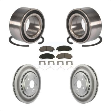 Front Wheel Bearing Coated Disc Brake Rotors And Ceramic Pads Kit For 2015-2020 Acura TLX KBB-118169