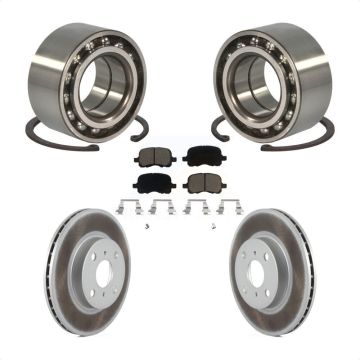 Front Wheel Bearing Coat Brake Rotor Pad Kit For 1998-2002 Toyota Corolla Chevrolet Prizm KBB-118179