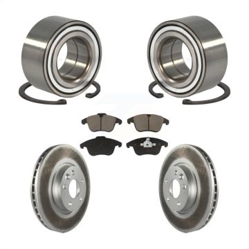 Front Bearing Coated Disc Brake Rotors And Ceramic Pads Kit For Land Rover Range Evoque KBB-118186
