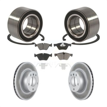 Front Wheel Bearing Coated Disc Brake Rotors And Ceramic Pads Kit For BMW 328xi 325xi KBB-118194