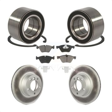 Front Wheel Bearing Coated Disc Brake Rotors And Pads Kit For 2008 BMW 328xi To 08 07 KBB-118196