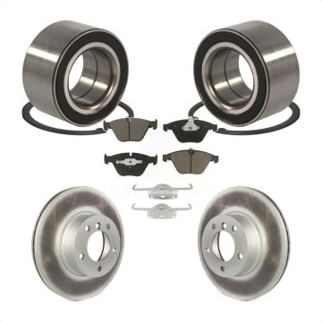 Front Wheel Bearing Coated Disc Brake Rotor And Ceramic Pad Kit For BMW 328i xDrive 328xi KBB-118197