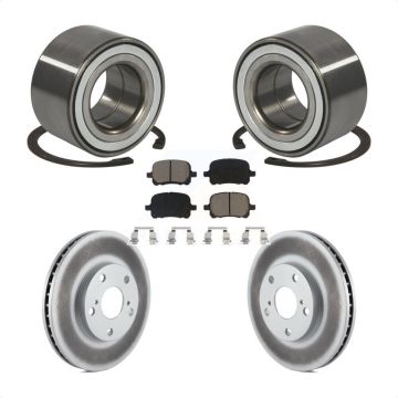 Front Wheel Bearing Coated Brake Rotor Pad Kit For Toyota Camry Solara Avalon Lexus ES300 KBB-118200