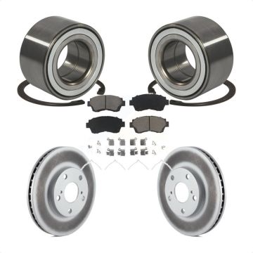 Front Wheel Bearing Coated Brake Rotor Pad Kit For Toyota Camry Sienna Avalon Lexus ES300 KBB-118201