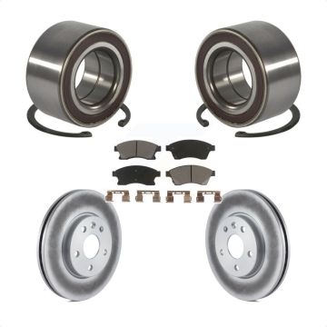 Front Wheel Bearing Coated Disc Brake Rotors And Ceramic Pads Kit For Chevrolet Sonic KBB-118205