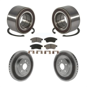 Front Wheel Bearing Coated Disc Brake Rotor And Pads Kit For 2013-2014 Chevrolet Sonic RS KBB-118206