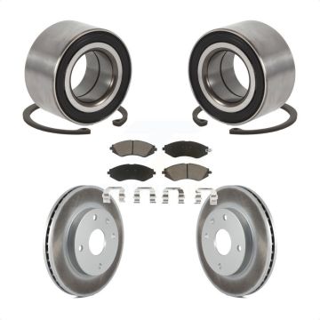 Front Wheel Bearing Coated Brake Rotor & Pads Kit For Chevrolet Optra Suzuki Forenza Reno KBB-118208