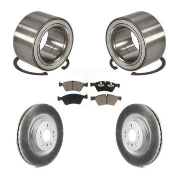 Front Wheel Bearing Coated Brake Rotor & Pad Kit For Mercedes-Benz ML350 ML320 R350 ML550 KBB-118216