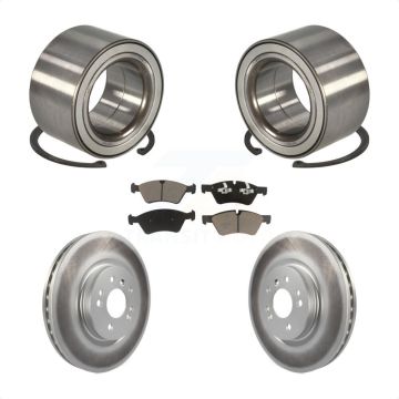 Front Wheel Bearing Coated Brake Rotor & Pad Kit For Mercedes-Benz ML350 ML320 R350 ML500 KBB-118217