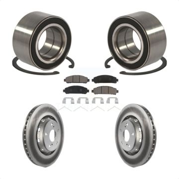 Front Wheel Bearing Coated Disc Brake Rotors And Pads Kit For 2009-2016 Toyota Venza KBB-118220