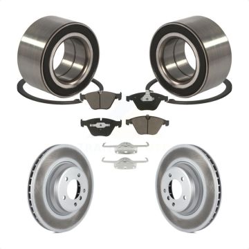 Front Wheel Bearing Coated Disc Brake Rotor And Ceramic Pad Kit For BMW 335i xDrive 335xi KBB-118221