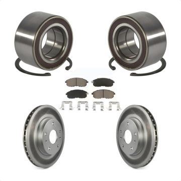 Front Wheel Bearing Coated Disc Brake Rotor And Ceramic Pads Kit For Suzuki SX4 Crossover KBB-118229