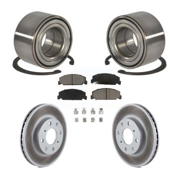Front Wheel Bearing Coated Disc Brake Rotors And Ceramic Pads Kit For Honda Civic del Sol KBB-118233