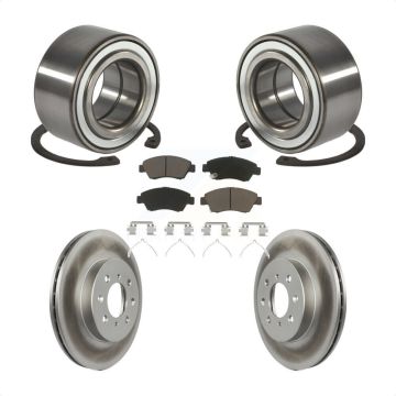 Front Wheel Bearing Coated Disc Brake Rotors And Ceramic Pads Kit For Honda Civic del Sol KBB-118238