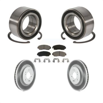 Front Wheel Bearing Coated Disc Brake Rotors And Pads Kit For Honda Accord Crosstour KBB-118241