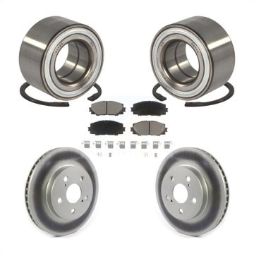Front Wheel Bearing Coated Disc Brake Rotors And Pads Kit For Toyota Prius Prime AWD-e KBB-118253