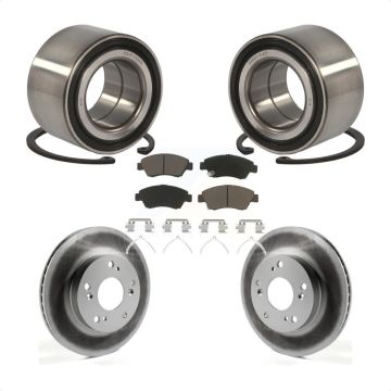 Front Wheel Bearing Coated Disc Brake Rotor And Ceramic Pad Kit For Honda Civic Acura ILX KBB-118262