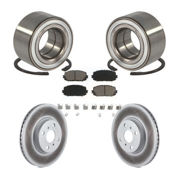 Front Wheel Bearing Coated Disc Brake Rotors And Ceramic Pads Kit For Toyota Yaris KBB-118265