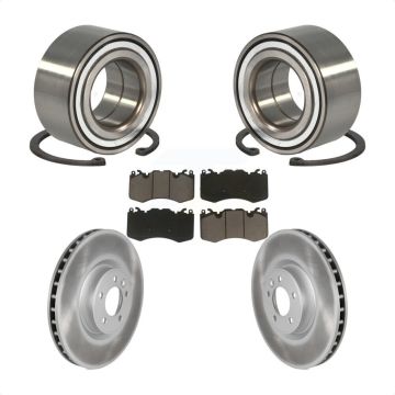 Front Wheel Bearing Coated Disc Brake Rotors And Pads Kit For Land Rover Range Sport KBB-118269