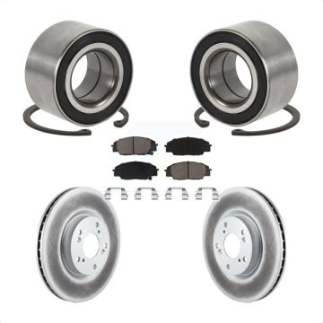Front Wheel Bearing Coated Disc Brake Rotor And Ceramic Pad Kit For Honda Civic Acura CSX KBB-118275