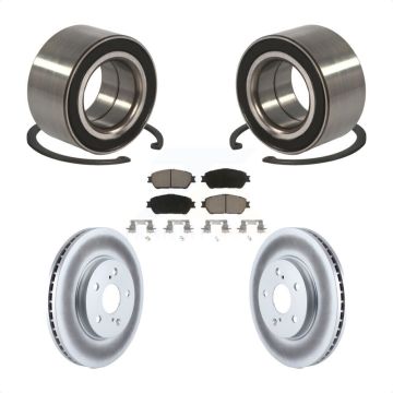 Front Wheel Bearing Coated Disc Brake Rotor Pad Kit For Toyota Sienna Camry Solara Avalon KBB-118283