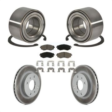 Front Wheel Bearing Coated Disc Brake Rotors And Ceramic Pads Kit For Nissan Sentra 1.8L KBB-118290