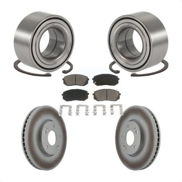Front Wheel Bearing Coated Disc Brake Rotors And Pads Kit For Hyundai Tucson Kia Sportage KBB-118292