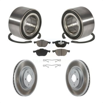 Front Wheel Bearing Coated Disc Brake Rotors And Ceramic Pads Kit For Ford Escape C-Max KBB-118311