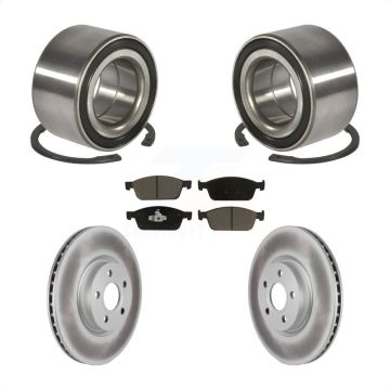 Front Wheel Bearing Coated Disc Brake Rotor And Ceramic Pads Kit For Ford Transit Connect KBB-118312