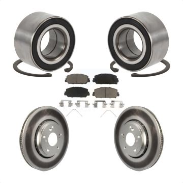 Front Wheel Bearing Coated Disc Brake Rotor And Ceramic Pad Kit For Honda Civic Acura ILX KBB-118320