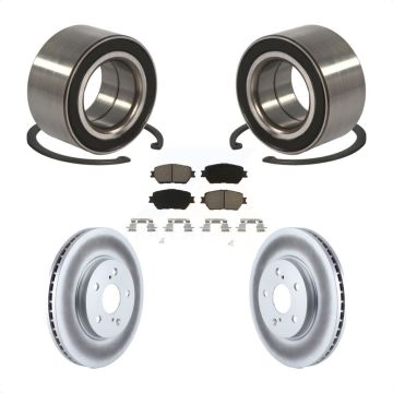Front Wheel Bearing Coated Disc Brake Rotors And Ceramic Pads Kit For Toyota Camry KBB-118340